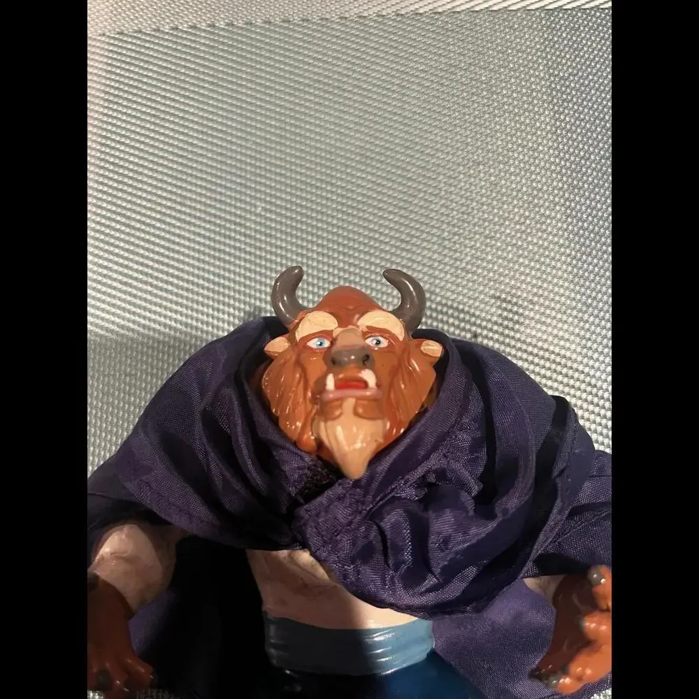 Vintage‎ Disney Just Toys Beauty and the Beast BEAST Rubber Action Figure